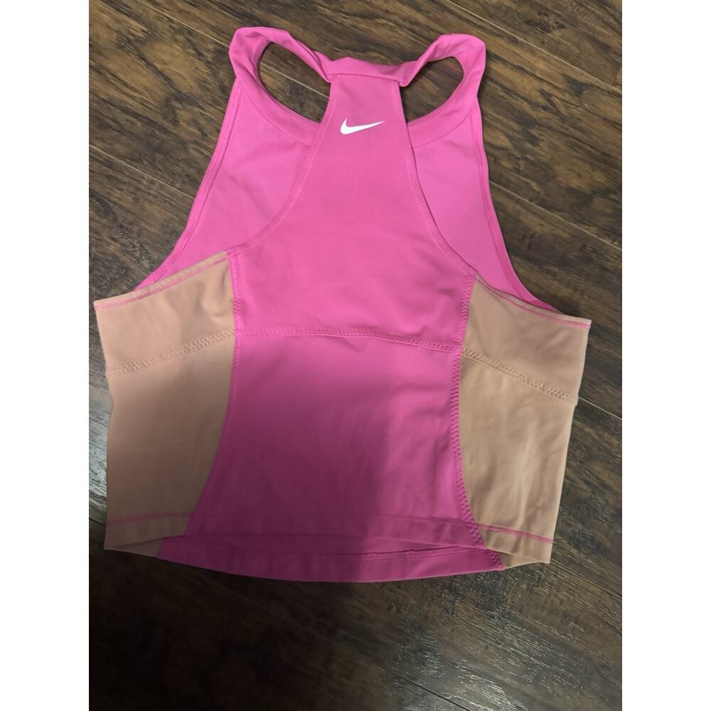 Women’s Nike Pro Dri Fit Tight fit Crop Pink Size M - Picture 3 of 3